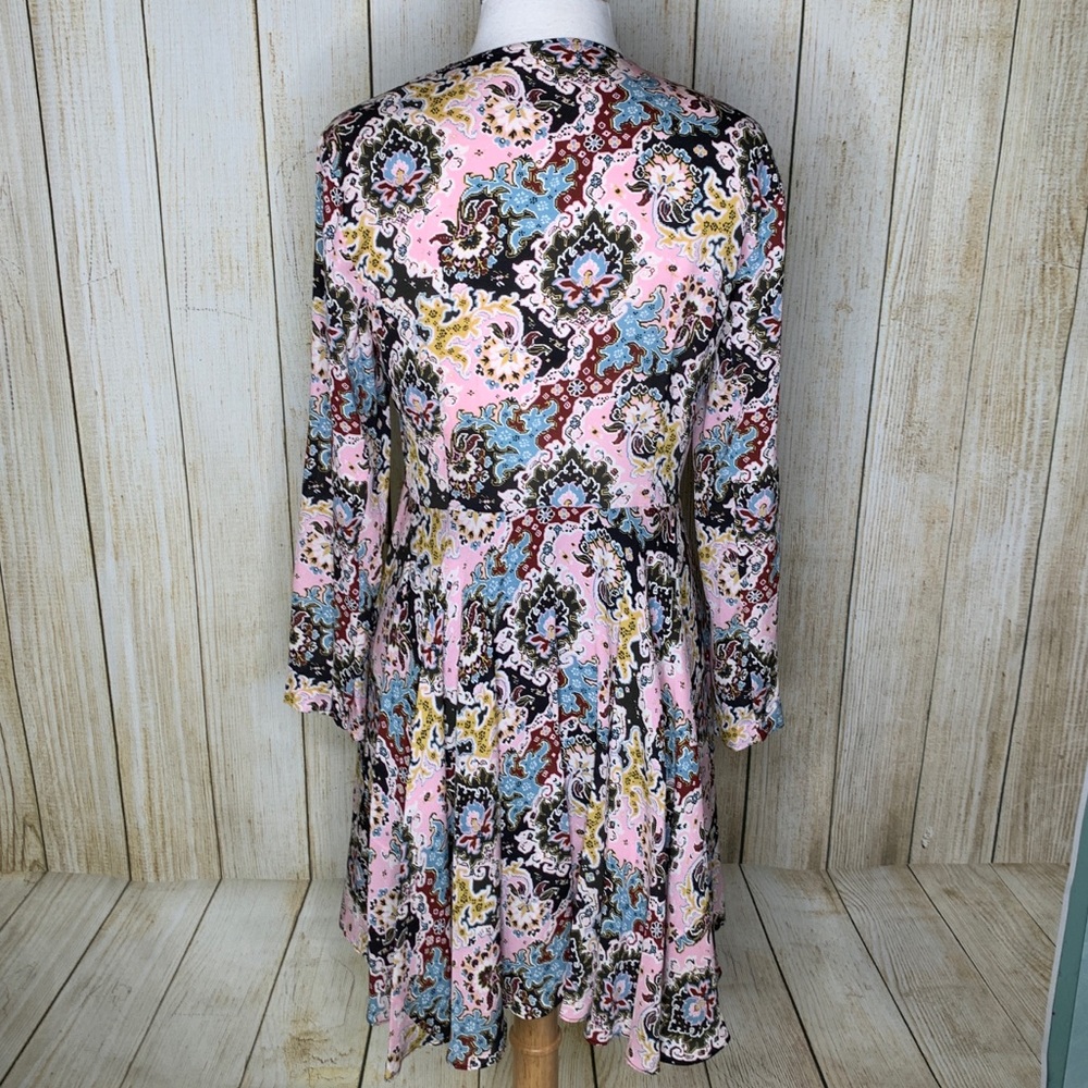 A.L.C. Walter Silk Mini Dress Pink Multi - Picture 4 of 6